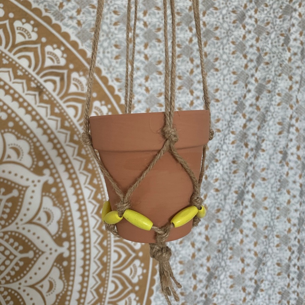 💛 Beaded Plant Hanger 💛